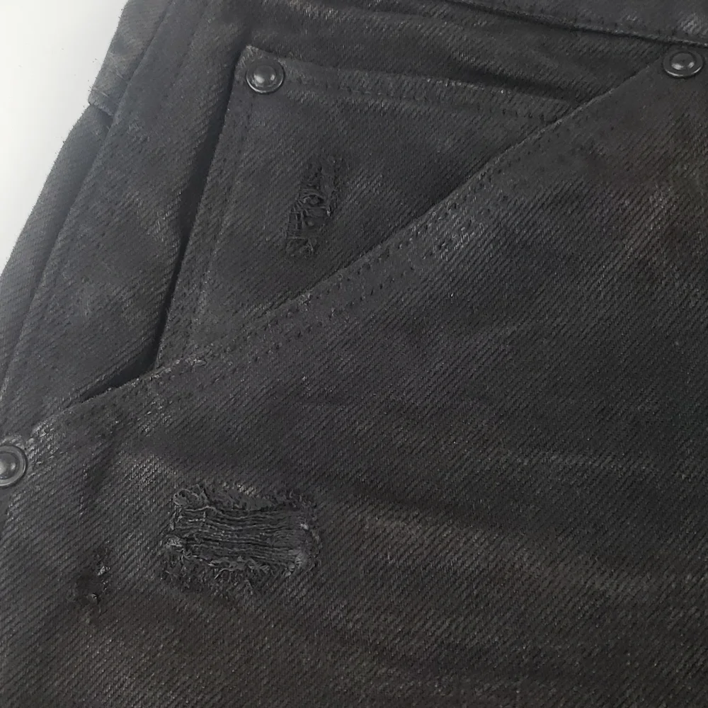 G-STAR Raw 5620 Low Tapered Moto Jeans Size 32 x 32 Waxed Gray
